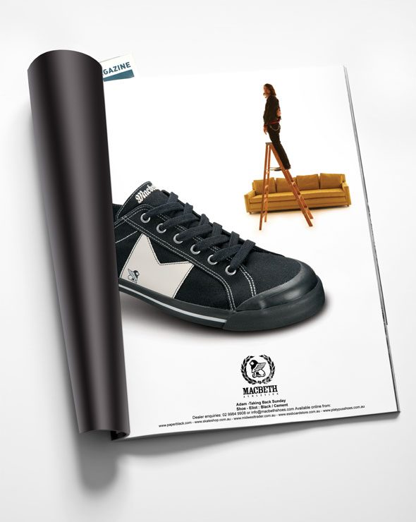Macbeth Footwear Ad Filter Magazine