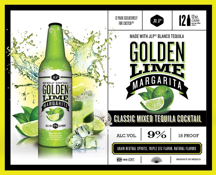 JLP Margaritas | Branding & Packaging Bottle & Can Design