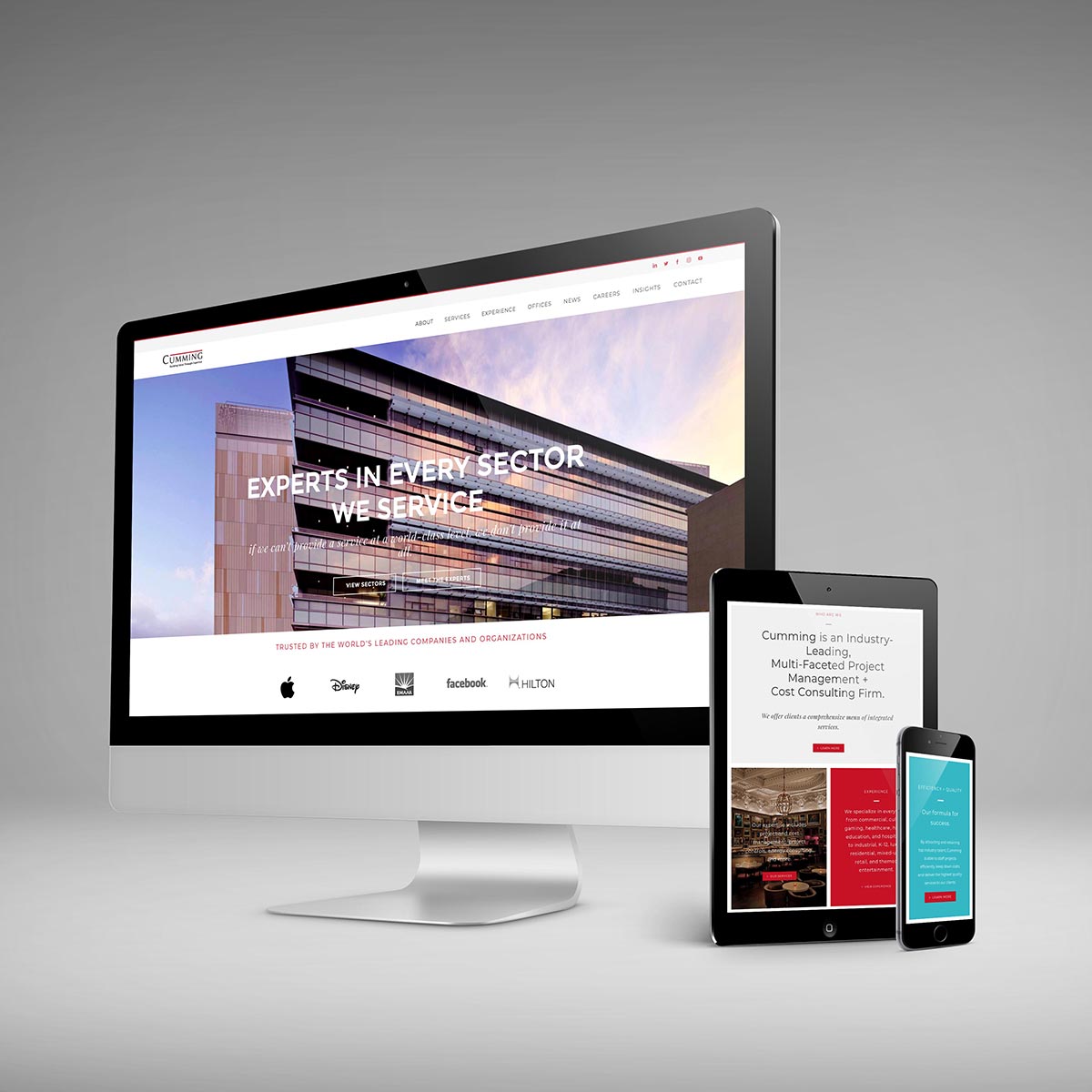 Cumming Corp Website Design & Development